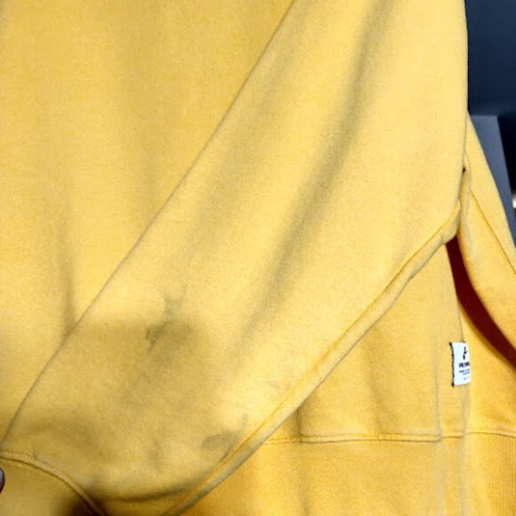NIKE Embroidered Logo Rare Yellow Gold Crewneck Bright Pullover Sweatshirt XXL - Picture 4 of 9